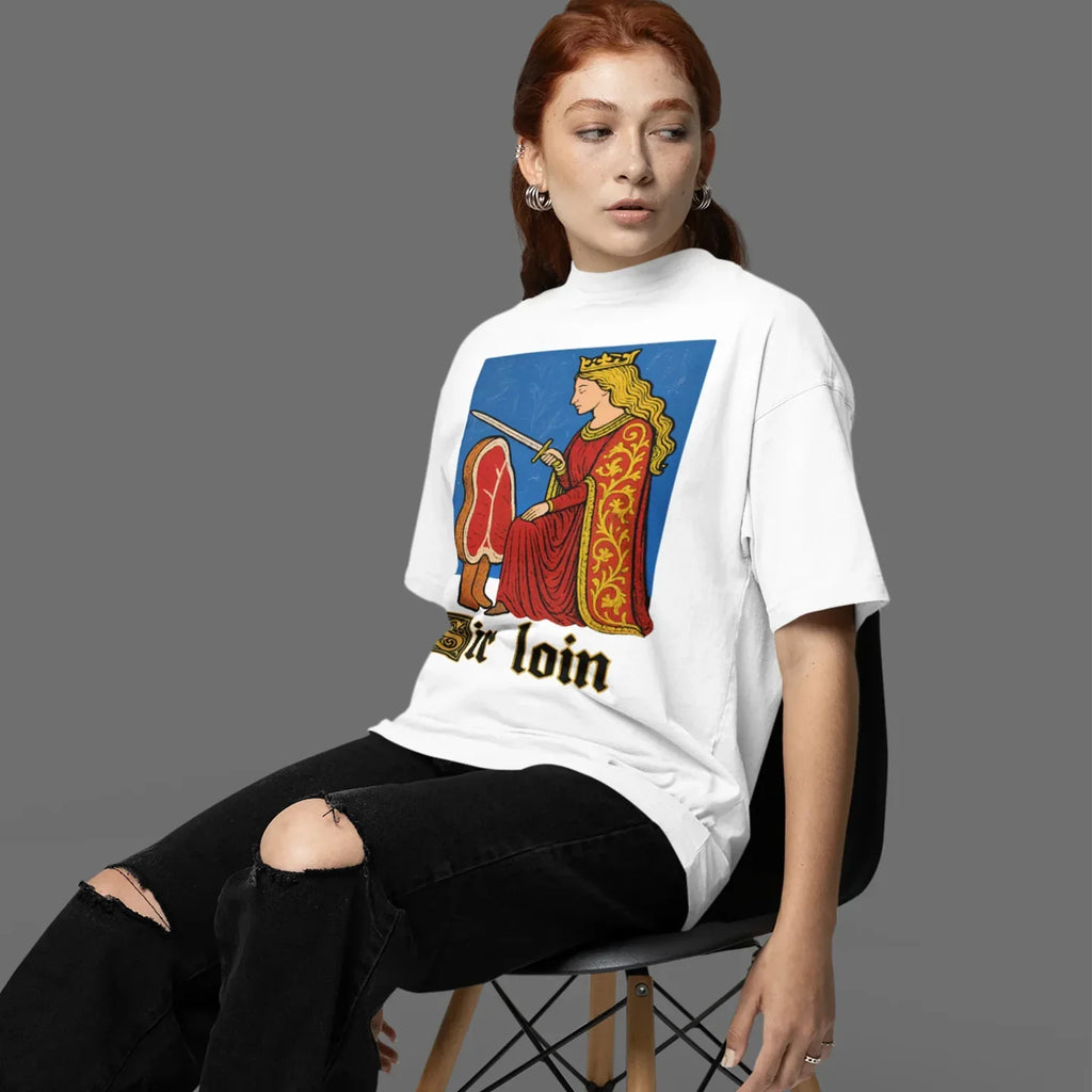Sir Loin Vintage Style Illustration Shirt, Food Parody Tee