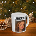 Funny Barb Lib Mug, Sarcastic Reaction Coffee Cup