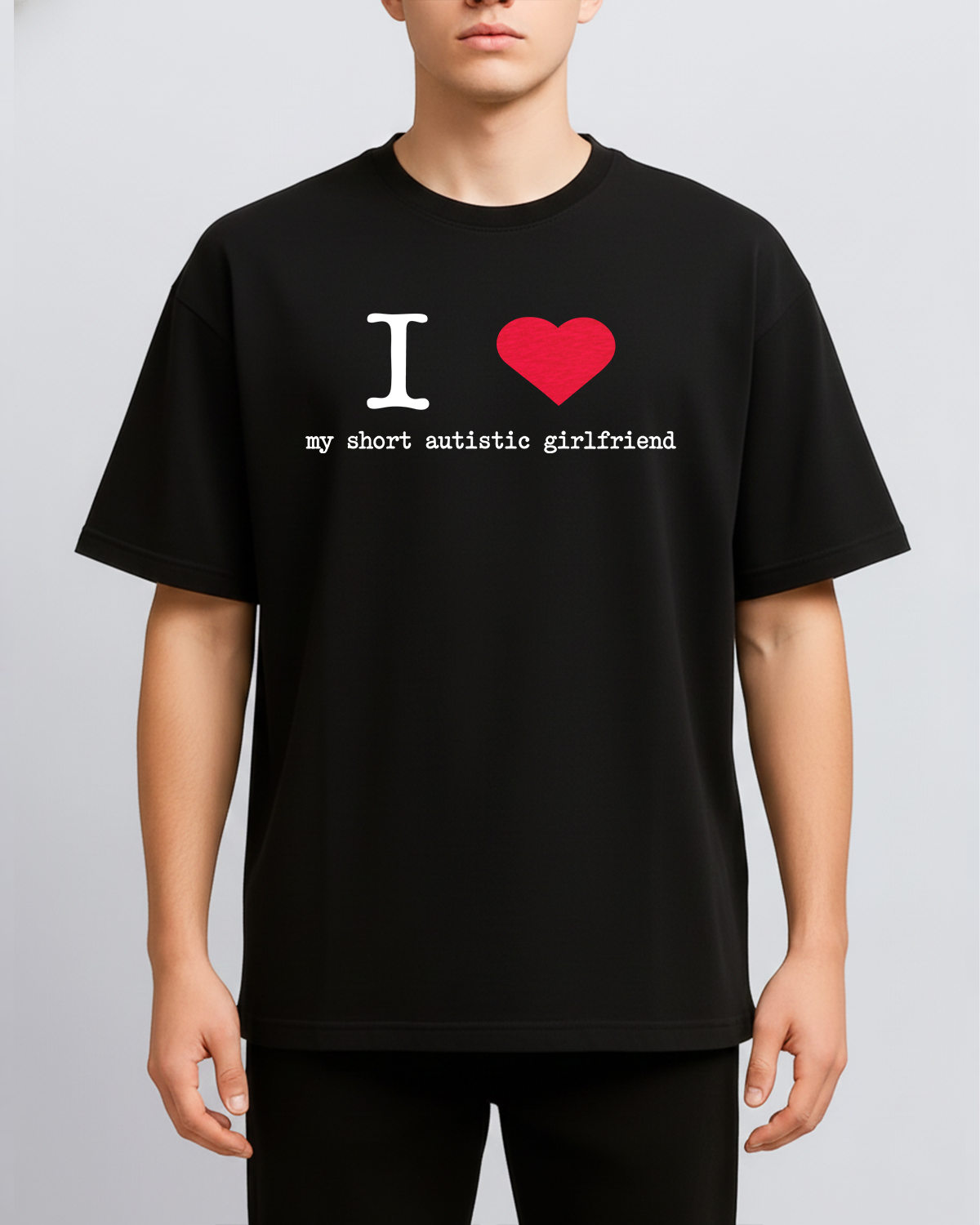I Love My Short Autistic Girlfriend Shirt, Couple TShirt