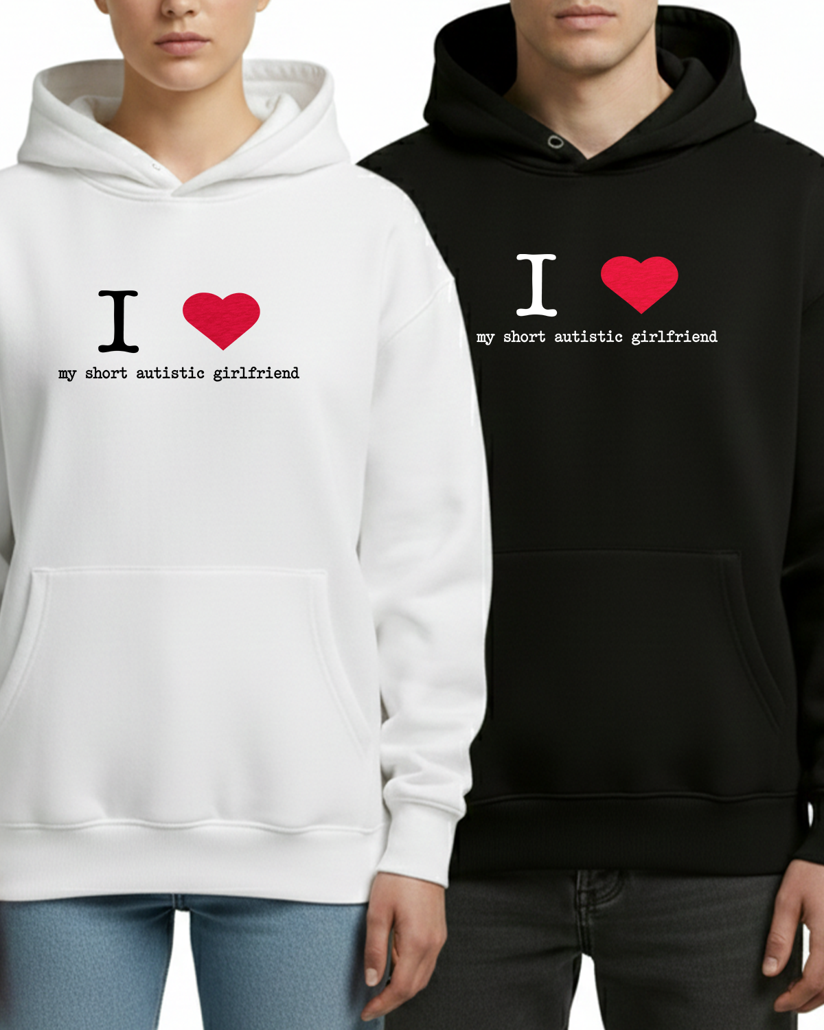 I Love My Short Autistic Girlfriend Shirt, Couple TShirt