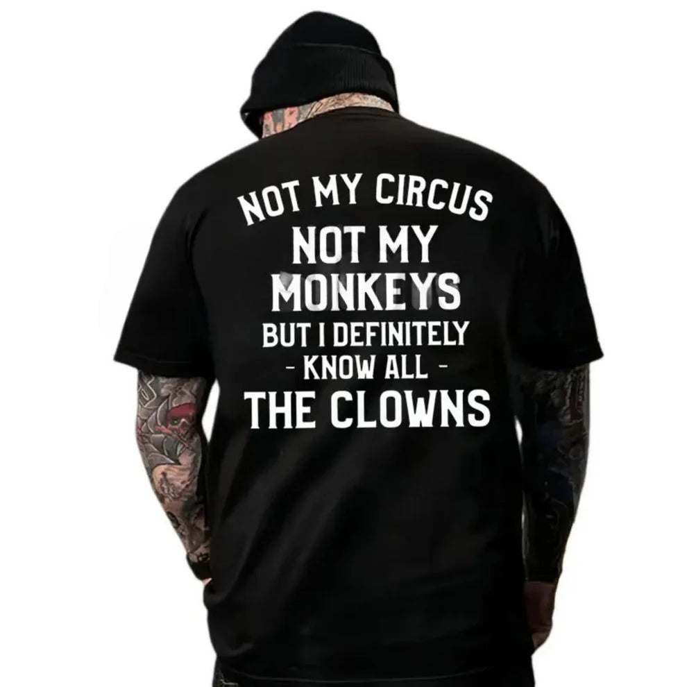 Not My Circus Not My Monkeys Shirt, Funny Quote Tee, Introvert Office Gift