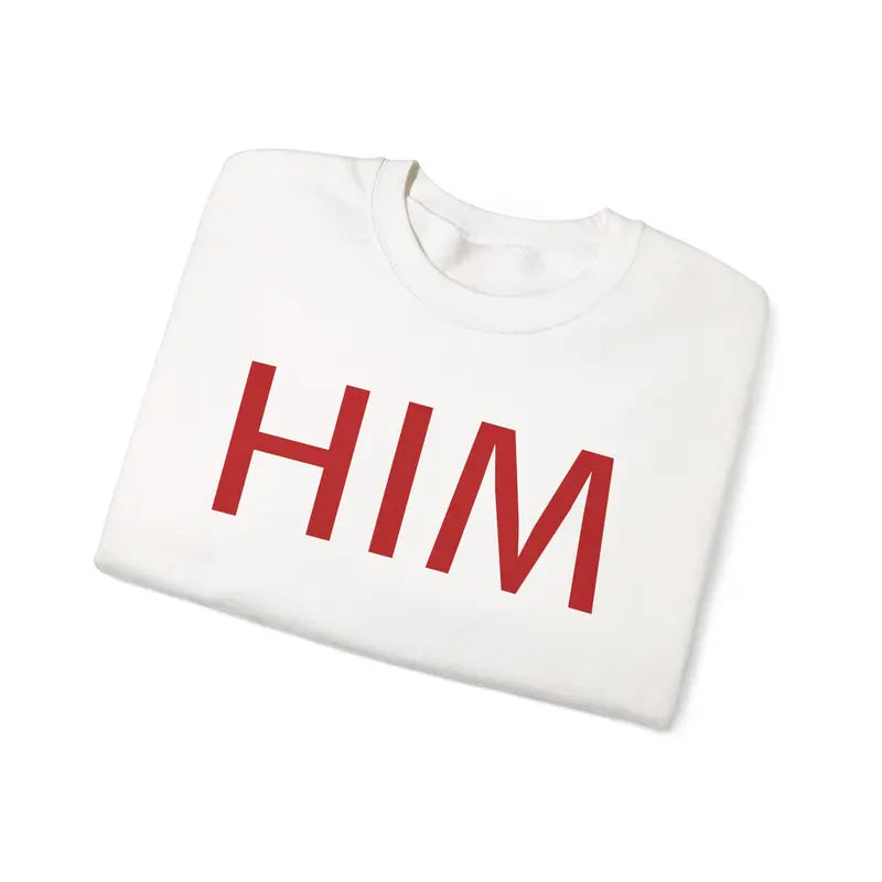 Him And My Pronouns Are Him Sweatshirt, Couples Sweater, Valentine Gift