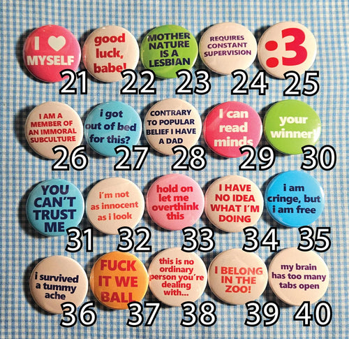 Build Your Own Button Bundle, Custom Pinback Button