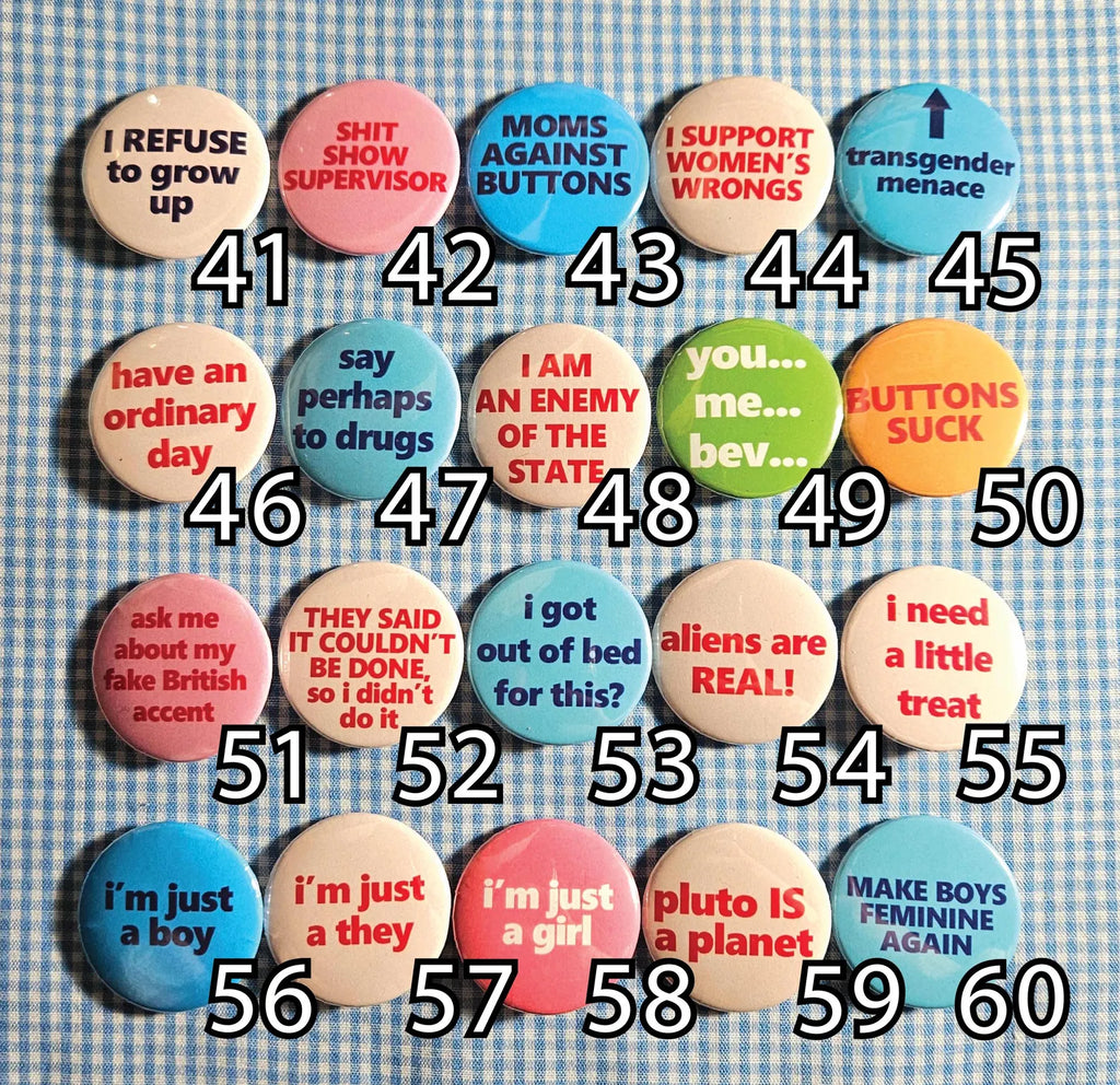 Build Your Own Button Bundle, Custom Pinback Button