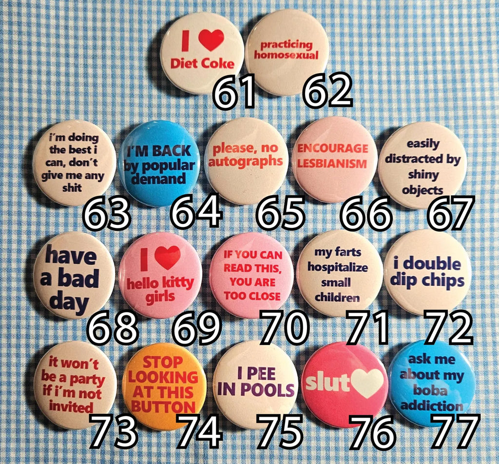 Build Your Own Button Bundle, Custom Pinback Button