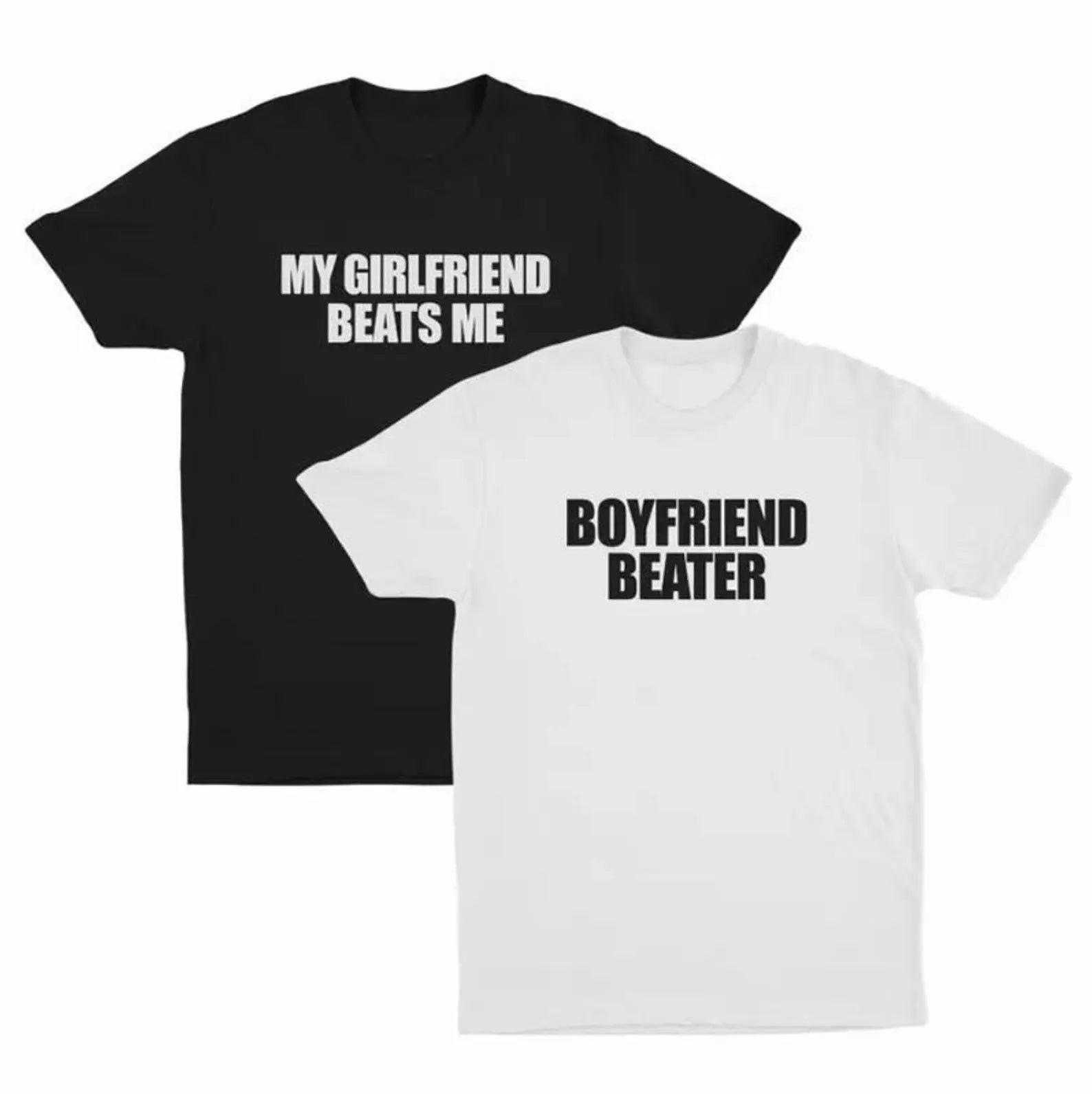 My Girlfriend Beats Me Shirt, Couple Shirt