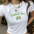 I need a guinness drink CropTop, St Patricks Day Baby Tee