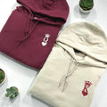 Custom King And Queen Of Hearts Hoodie, Valentine Hoodie, Anniversary Gift