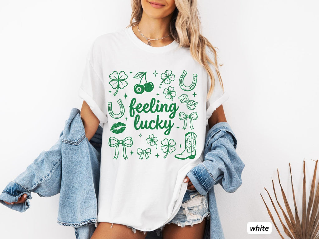 Lucky Charm TShirt, Feeling Lucky Tee, St. Patricks Shirt