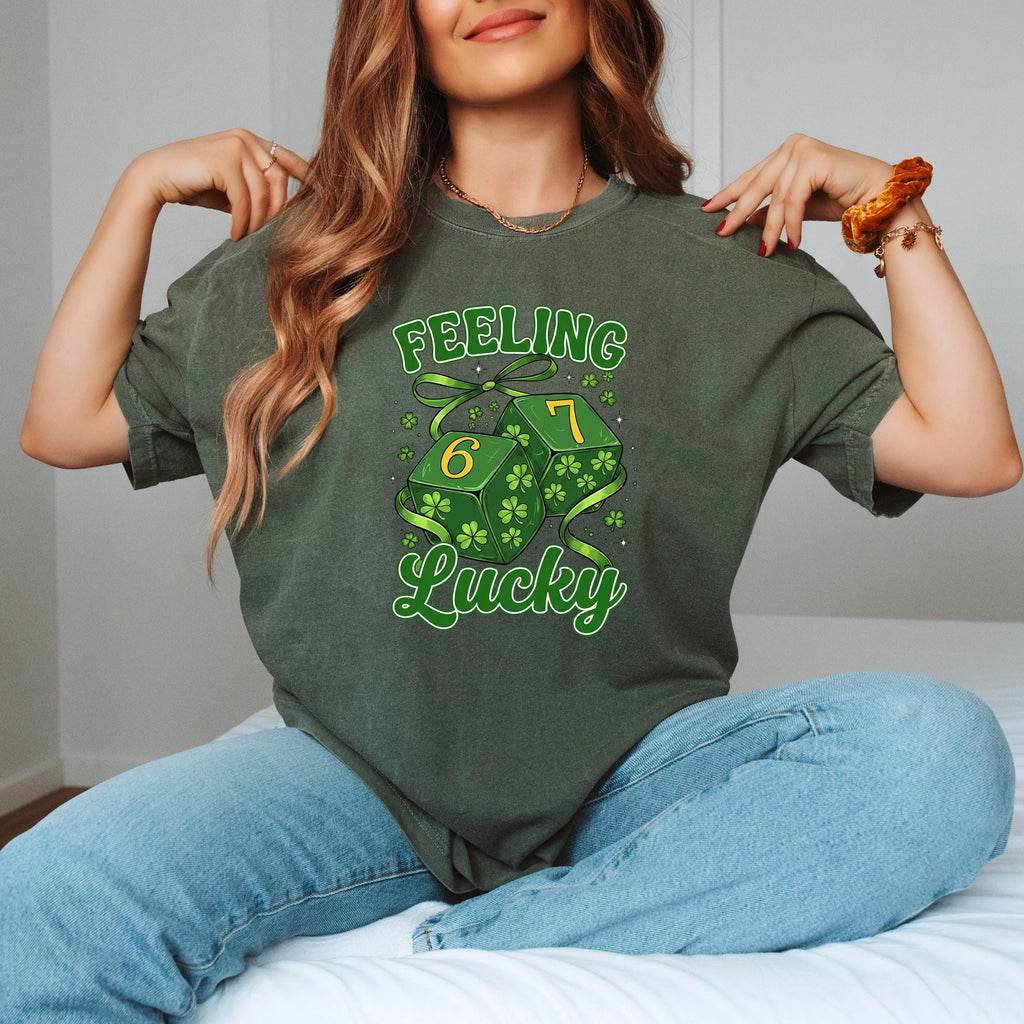 Feeling Lucky Six Seven Sweatshirt, Lucky 67 Tee, St Patrick’s Day