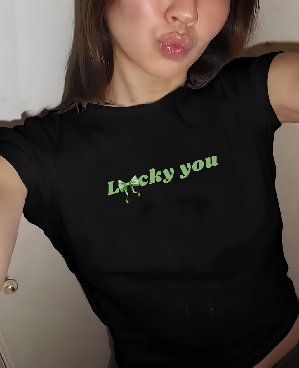 Lucky You BabyTee, Trendy Irish Lucky Shirt