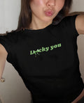 Lucky You BabyTee, Trendy Irish Lucky Shirt