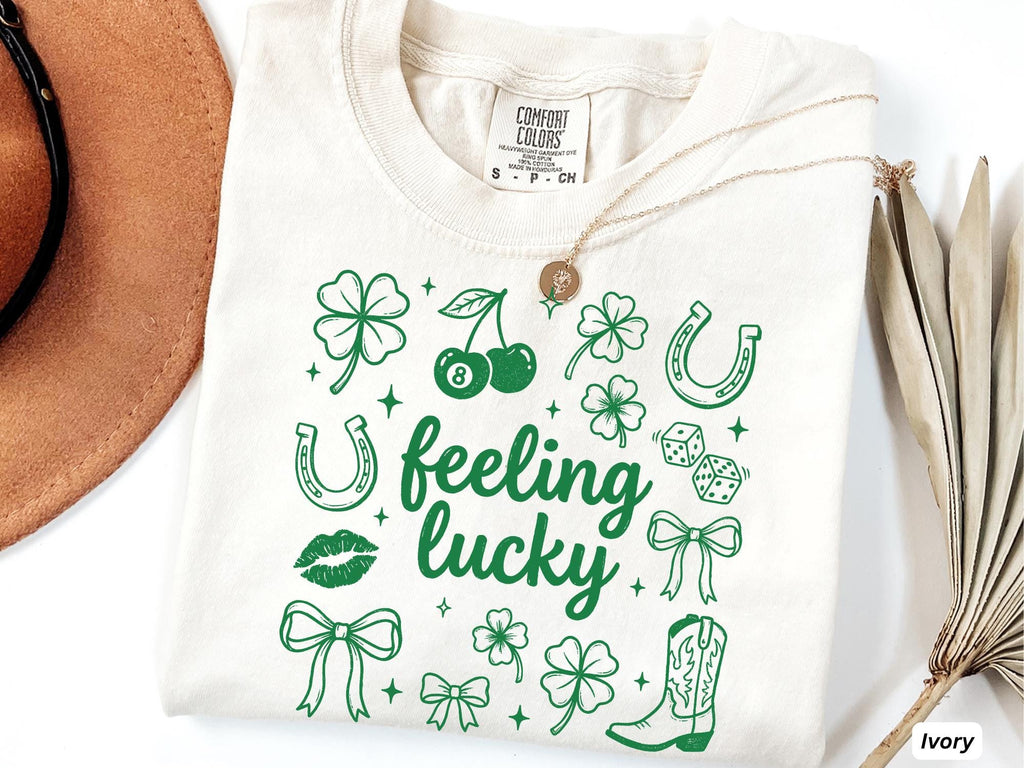 Lucky Charm TShirt, Feeling Lucky Tee, St. Patricks Shirt