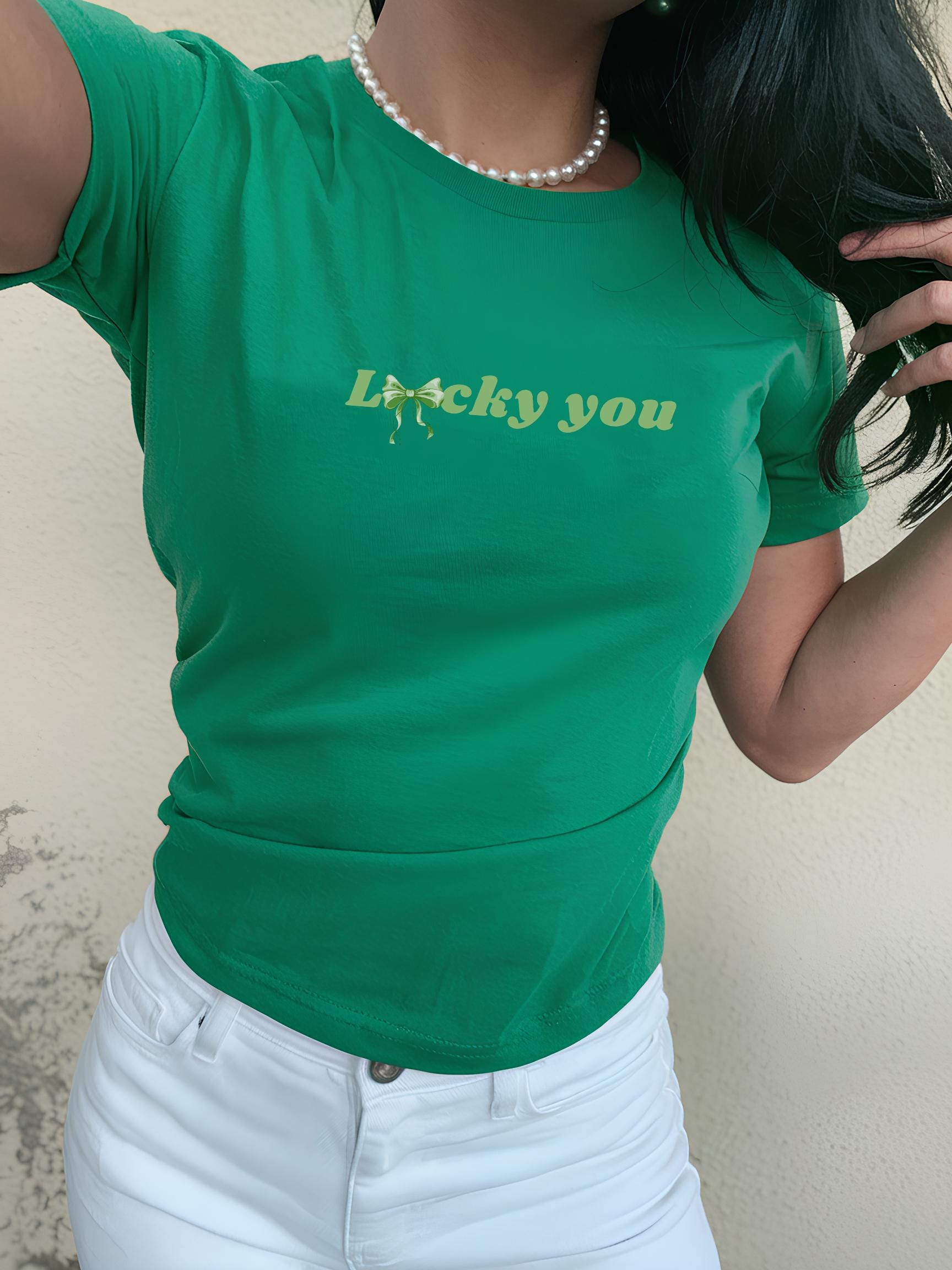Lucky You BabyTee, Trendy Irish Lucky Shirt