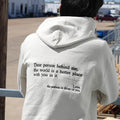 Embroidered Text Sweatshirt: Dear Person Behind Me Crewneck, Quote Embroidered