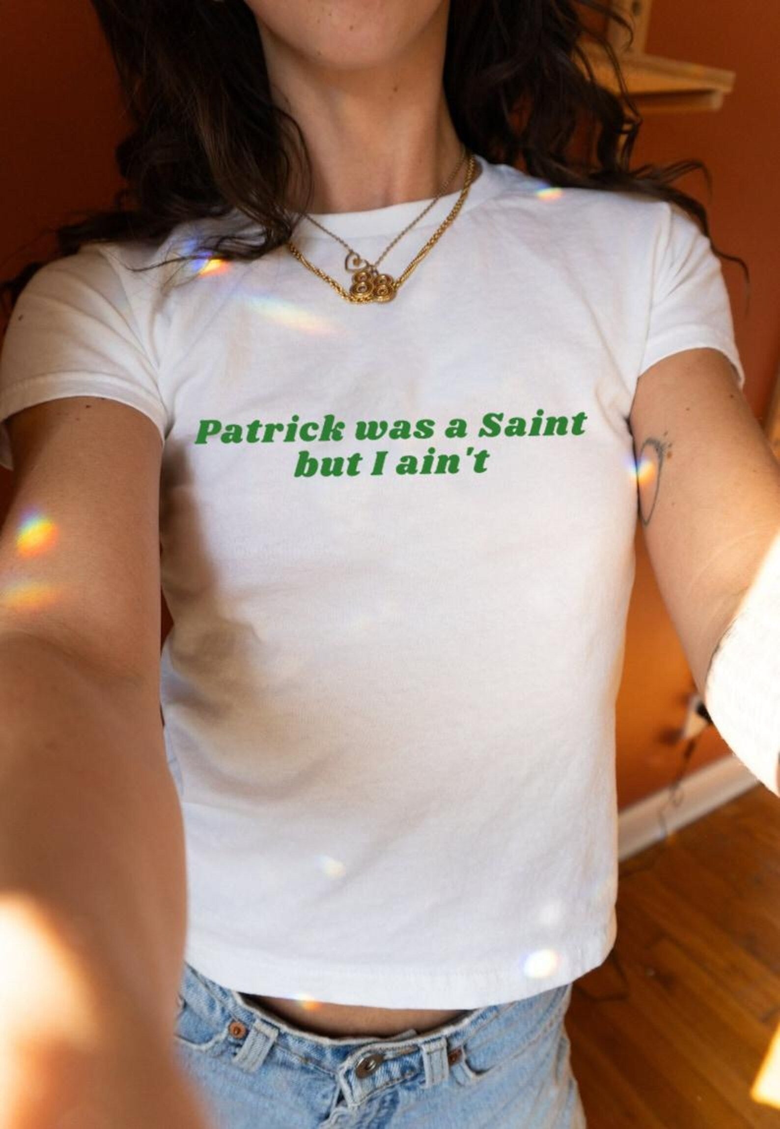St. Patrick’s Day BabyTee, Y2K CropTop