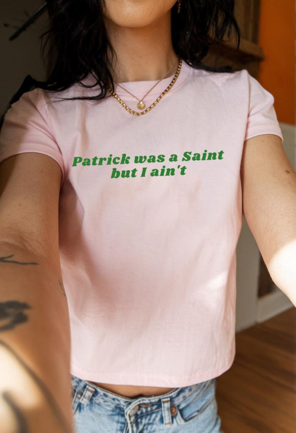 St. Patrick’s Day BabyTee, Y2K CropTop
