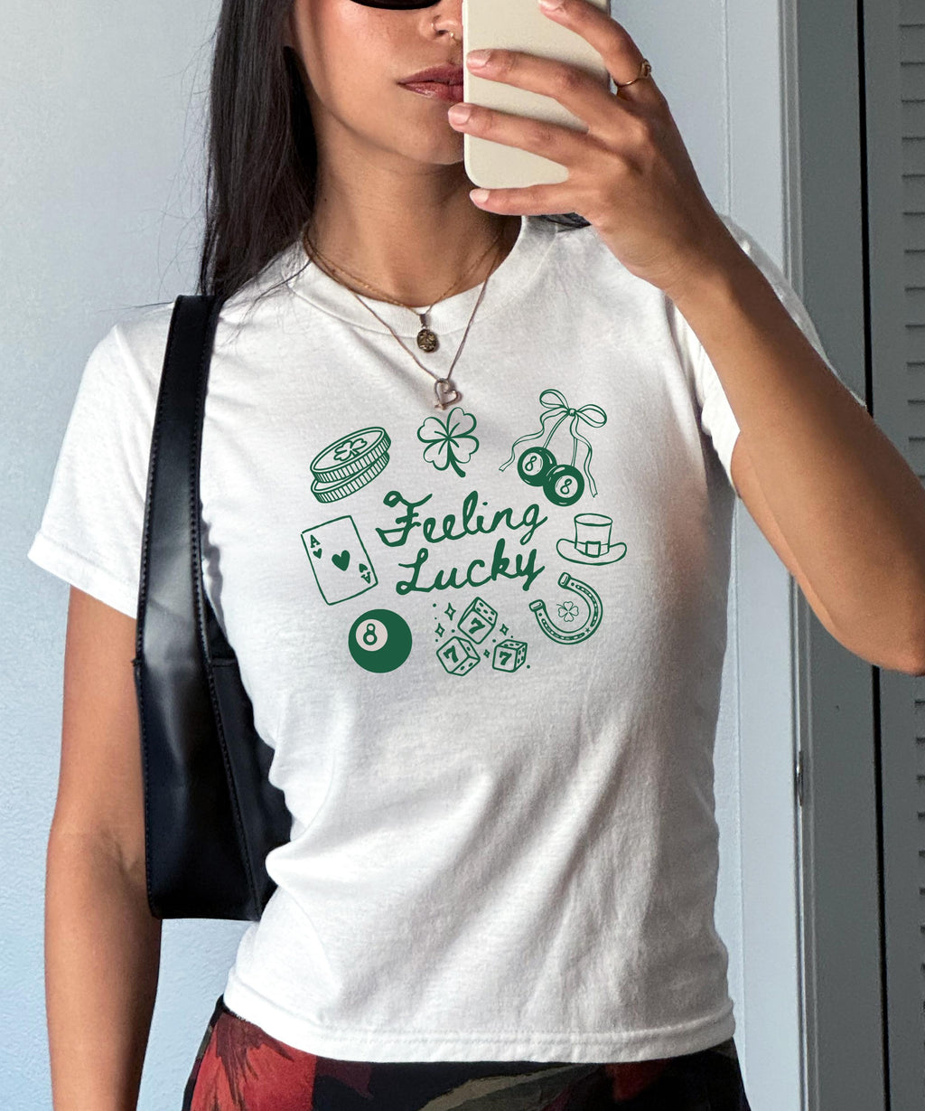 Feeling Lucky BabyTee, St Patricks Day Babytee, Lucky Shirt