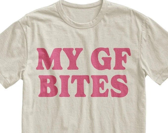 My GF Bites Shirt, Gag Couple Shirt