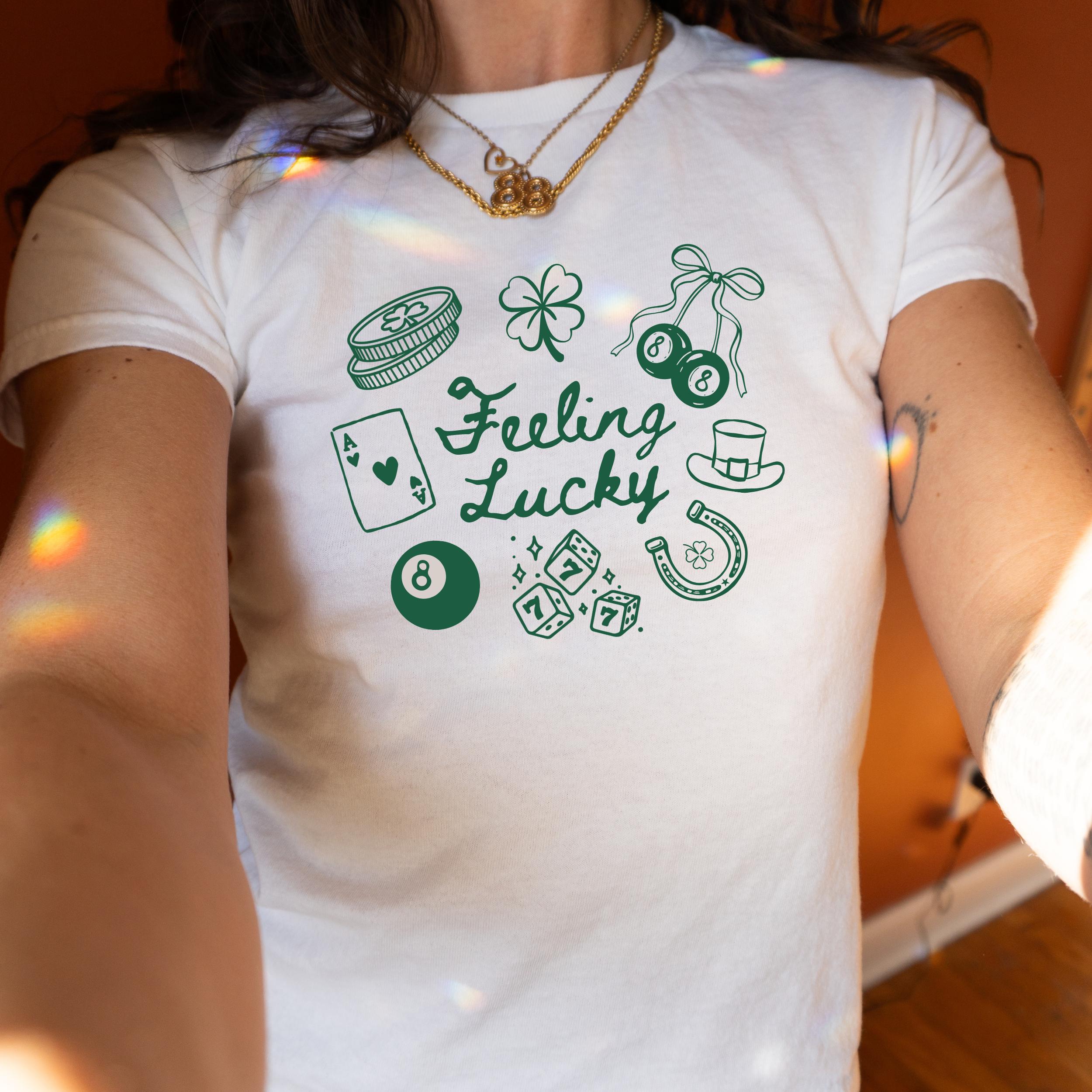 Feeling Lucky BabyTee, St Patricks Day Babytee, Lucky Shirt