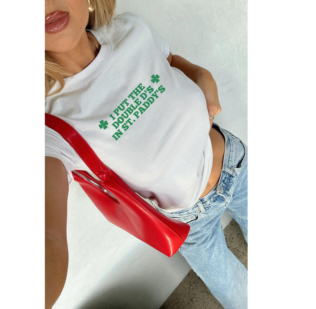 I Put The Double D’s In St Patrick’s Day Babytee, Y2K Babytee