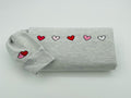 Cute Hearts Embroidered Crewneck, Valentine's Crewneck