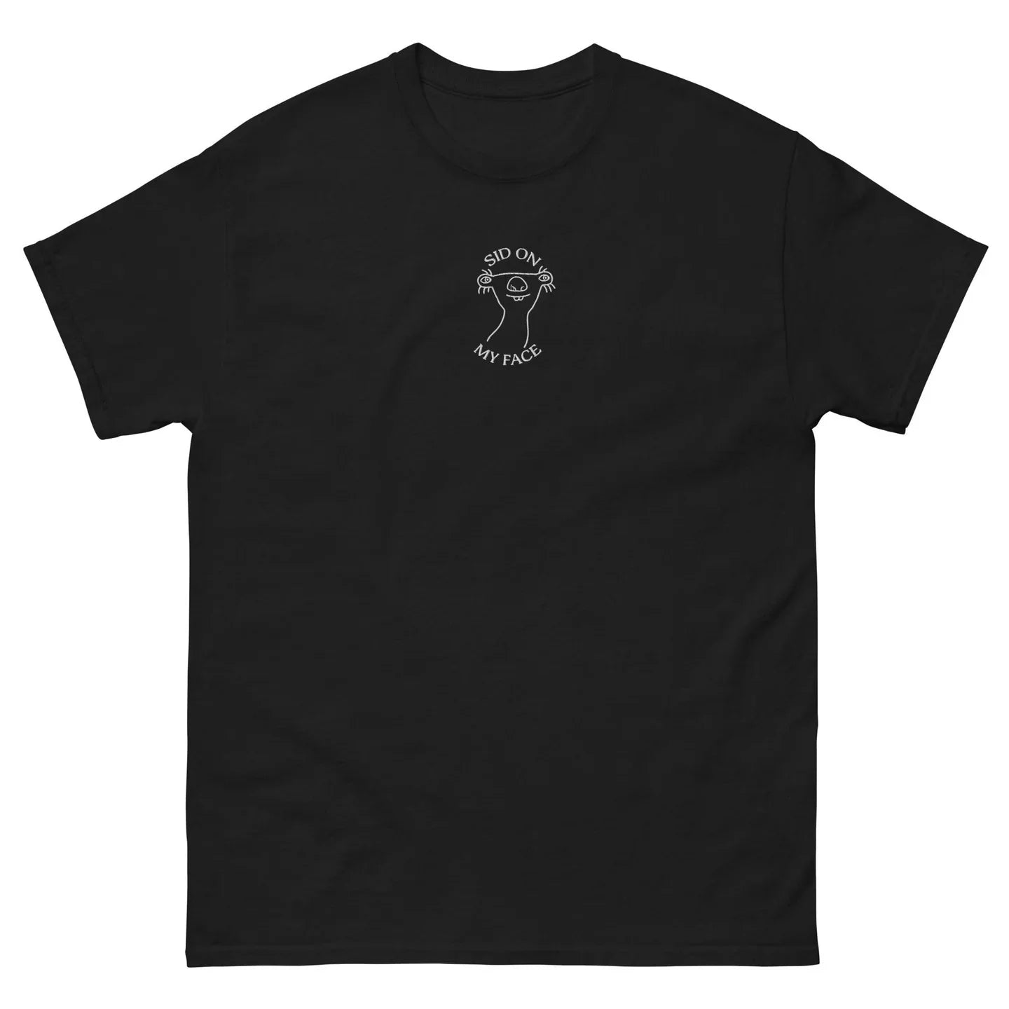 Sit On My Face Embroidered Shirt , Funny Adult Quote Tee