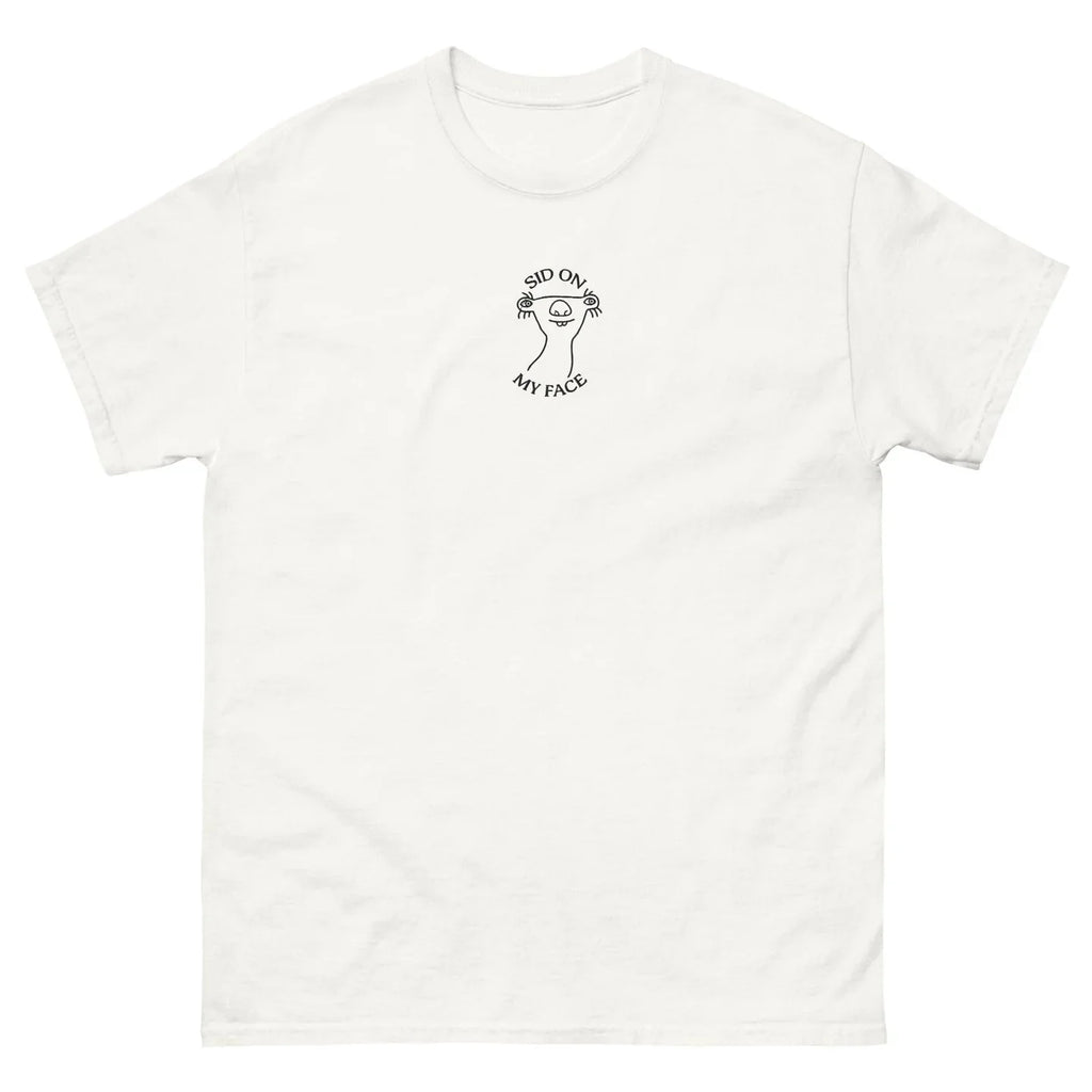 Sit On My Face Embroidered Shirt , Funny Adult Quote Tee