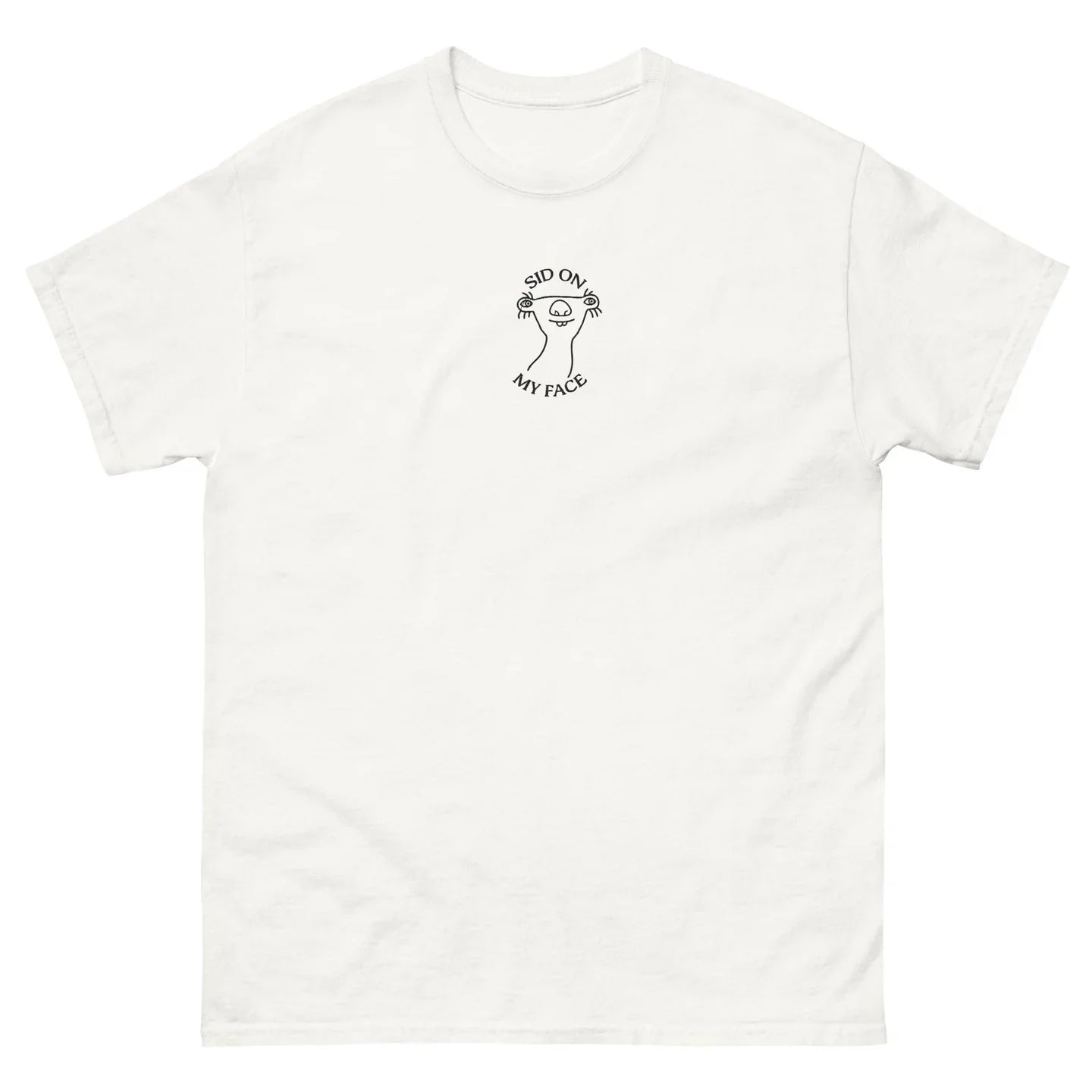 Sit On My Face Embroidered Shirt , Funny Adult Quote Tee